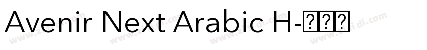 Avenir Next Arabic H字体转换